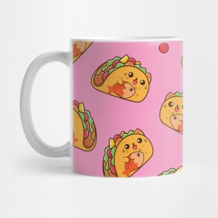 Tacocat pattern pink Mug